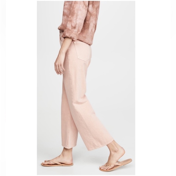 SLVRLAKE Grace Ankle Wide Leg Jeans in Blush - Picture 6 of 15